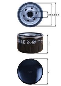 MAHLE lfilter, Art.-Nr. OC 306