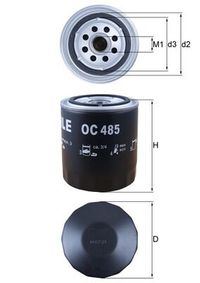 MAHLE lfilter, Art.-Nr. OC 485