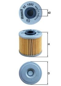 MAHLE lfilter, Art.-Nr. OX 1093