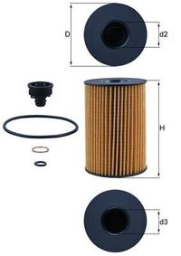 MAHLE �lfilter, Art.-Nr. OX 353/7D