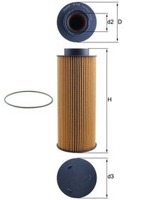 MAHLE lfilter, Art.-Nr. OX 376D