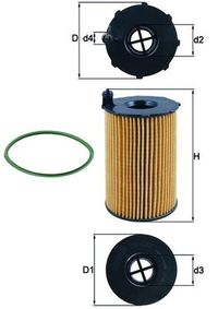 KNECHT �lfilter, Art.-Nr. OX 420D