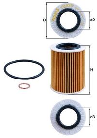 KNECHT lfilter, Art.-Nr. OX 825D