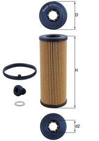 KNECHT lfilter, Art.-Nr. OX 1351D