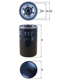 KNECHT Kraftstofffilter, Art.-Nr. KC 117