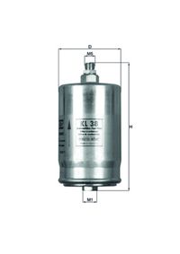 MAHLE Kraftstofffilter, Art.-Nr. KL 38