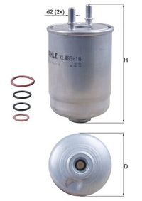 KNECHT Kraftstofffilter, Art.-Nr. KL 485/16D