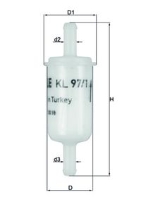 MAHLE Kraftstofffilter, Art.-Nr. KL 97/1 OF