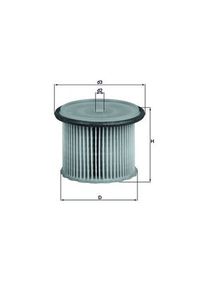 MAHLE Kraftstofffilter, Art.-Nr. KX 63/1