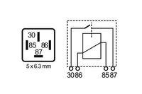 MAHLE Relais, Arbeitsstrom, Art.-Nr. MR 86