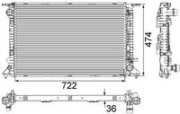 MAHLE K�hler, Motork�hlung "BEHR", Art.-Nr. CR 912 000S