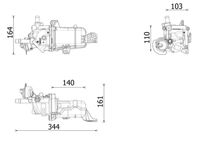 MAHLE Kühler, Abgasrückführung "BEHR *** PREMIUM LINE ***", Art.-Nr. CE 49 000P