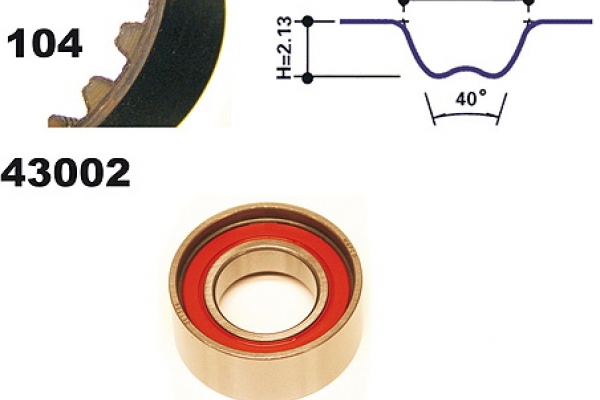 MAPCO Zahnriemensatz 23002 für Fiat Citroën Opel Peugeot