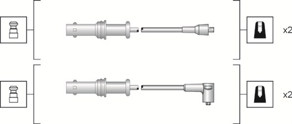 MAGNETI MARELLI Zündleitungssatz 941318111152