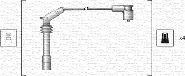 MAGNETI MARELLI Zündleitungssatz 941318111159 für Opel