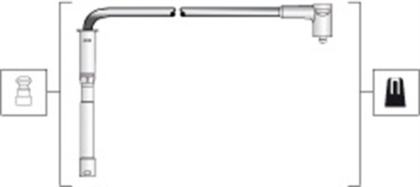 MAGNETI MARELLI Zündleitungssatz 941318111287 für RENAULT