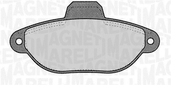 Magneti Marelli Bremsbelagsatz, Scheibenbremse 363916060220 Für Fiat - Bild 4