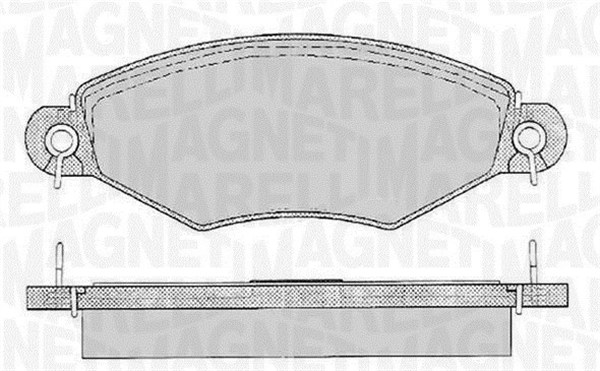 Magneti Marelli Bremsbelagsatz, Scheibenbremse 363916060512 Vorne Rechts Links Für Peugeot 425209 425191 425204