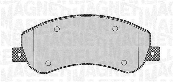 Magneti Marelli Bremsbelagsatz, Scheibenbremse 363916060645 Für Byd Seat Skoda Vw