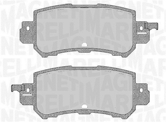 Magneti Marelli Bremsbelagsatz, Scheibenbremse 363916060711 Für Mazda