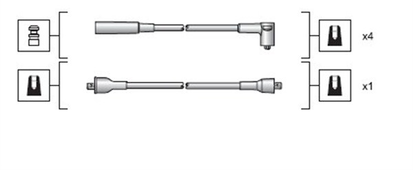 MAGNETI MARELLI Zündleitungssatz 941318111023