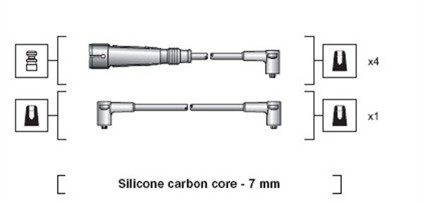 MAGNETI MARELLI Zündleitungssatz 941318111040
