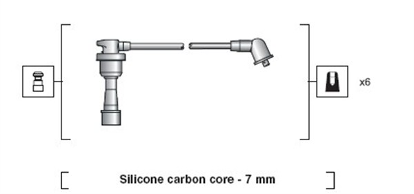 MAGNETI MARELLI Zündleitungssatz 941318111088