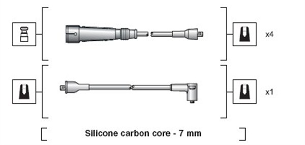 MAGNETI MARELLI Zündleitungssatz 941318111112 für VAG