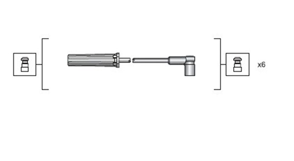 MAGNETI MARELLI Zündleitungssatz 941318111143