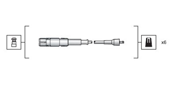 MAGNETI MARELLI Zündleitungssatz 941318111149