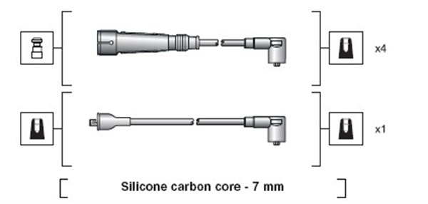 MAGNETI MARELLI Zündleitungssatz 941318111155