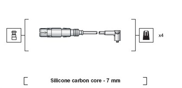 MAGNETI MARELLI Zündleitungssatz 941318111164