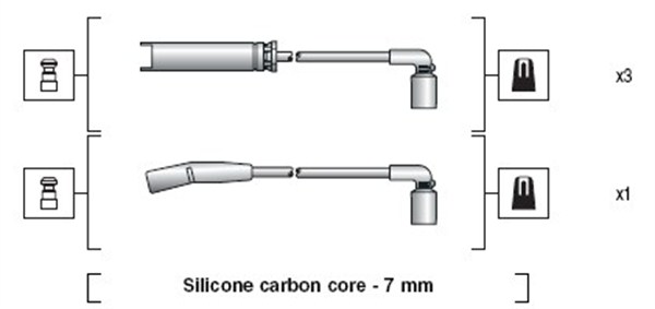 MAGNETI MARELLI Zündleitungssatz 941318111273