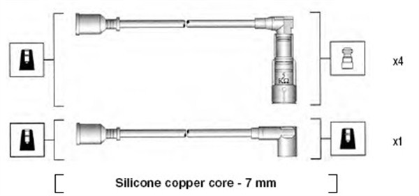 MAGNETI MARELLI Zündleitungssatz 941045360521 für ALFA ROMEO