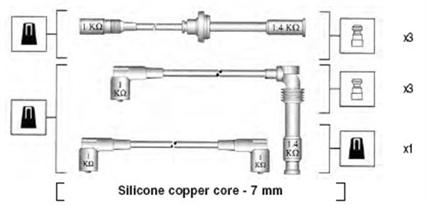 MAGNETI MARELLI Zündleitungssatz 941045400525 für ALFA ROMEO