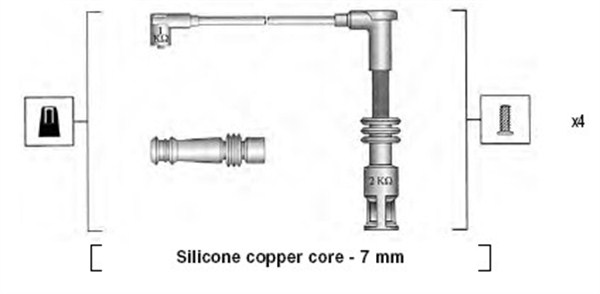 MAGNETI MARELLI Zündleitungssatz 941045430528 für ALFA ROMEO