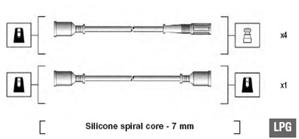 MAGNETI MARELLI Zündleitungssatz 941095000580 für Fiat