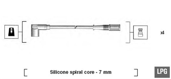 MAGNETI MARELLI Zündleitungssatz 941095130583 für Fiat
