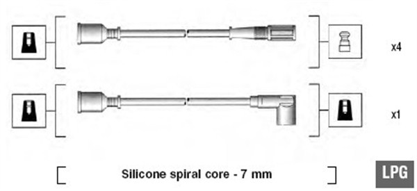 MAGNETI MARELLI Zündleitungssatz 941095570597 für Fiat