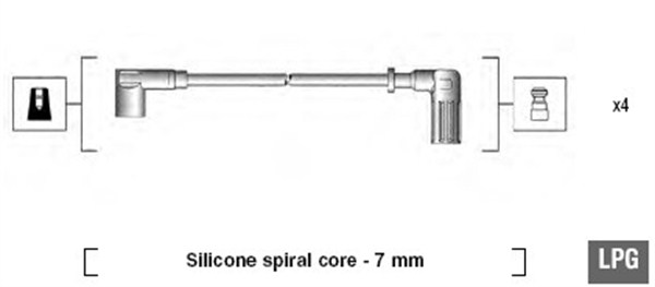 MAGNETI MARELLI Zündleitungssatz 941095680607 für Fiat