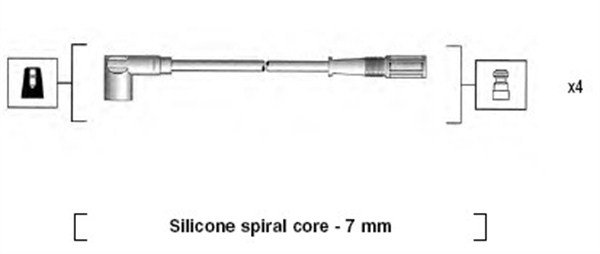 MAGNETI MARELLI Zündleitungssatz 941095720610 für Fiat Subaru ALFA ROMEO