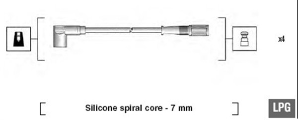 MAGNETI MARELLI Zündleitungssatz 941095780616 für LANCIA