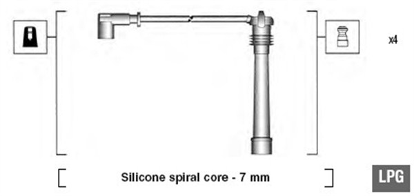 MAGNETI MARELLI Zündleitungssatz 941095910629 für Fiat