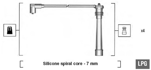 MAGNETI MARELLI Zündleitungssatz 941095980634 für Fiat