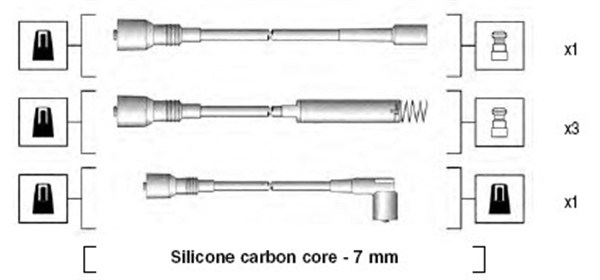 MAGNETI MARELLI Zündleitungssatz 941125280680 für Opel