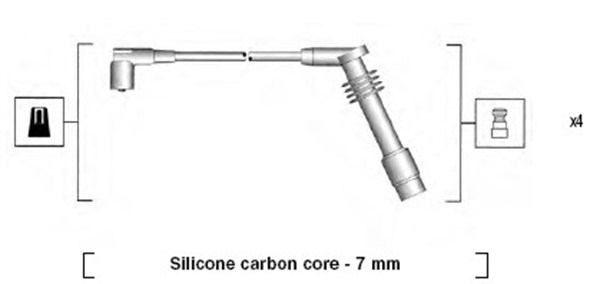 MAGNETI MARELLI Zündleitungssatz 941125360686 für Opel