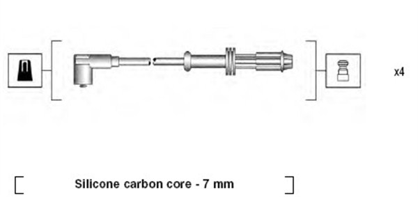 MAGNETI MARELLI Zündleitungssatz 941135200707