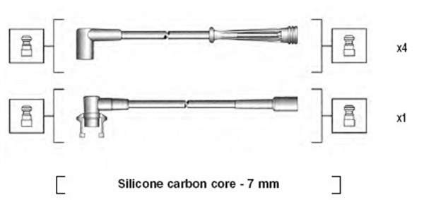 MAGNETI MARELLI Zündleitungssatz 941145130710 für RENAULT