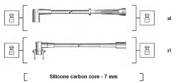 MAGNETI MARELLI Zündleitungssatz 941145170714 für RENAULT