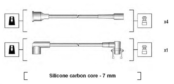MAGNETI MARELLI Zündleitungssatz 941145230720 für RENAULT